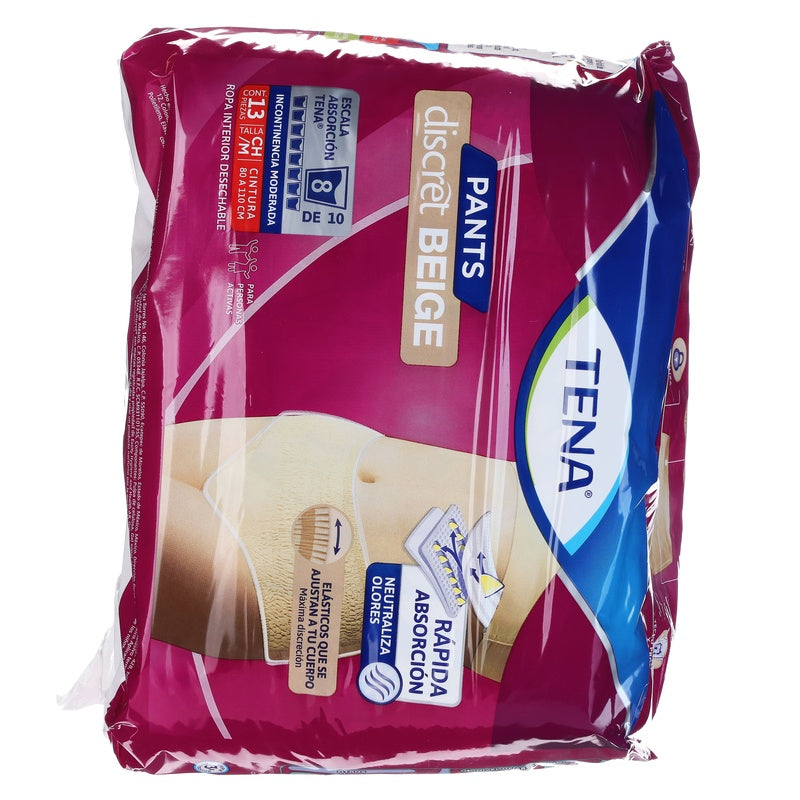 Calzon Tena Pants Beige Chico /Mediano Con 13 Piezas 7501019064357 perfil 10