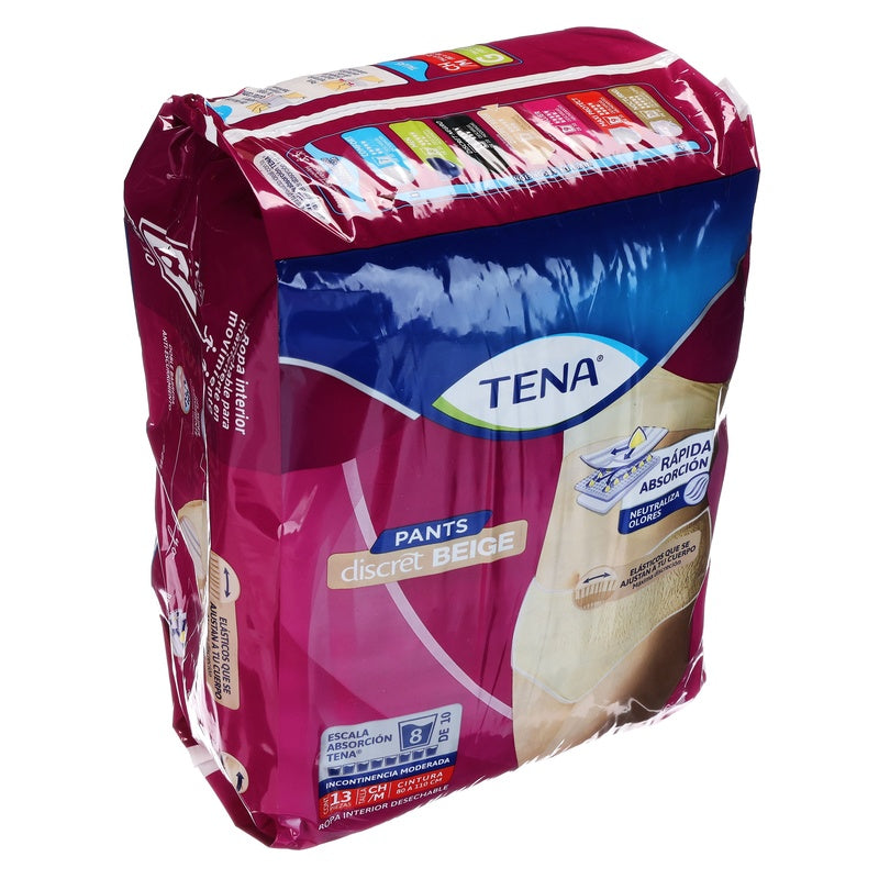 Calzon Tena Pants Beige Chico /Mediano Con 13 Piezas 7501019064357 perfil 12