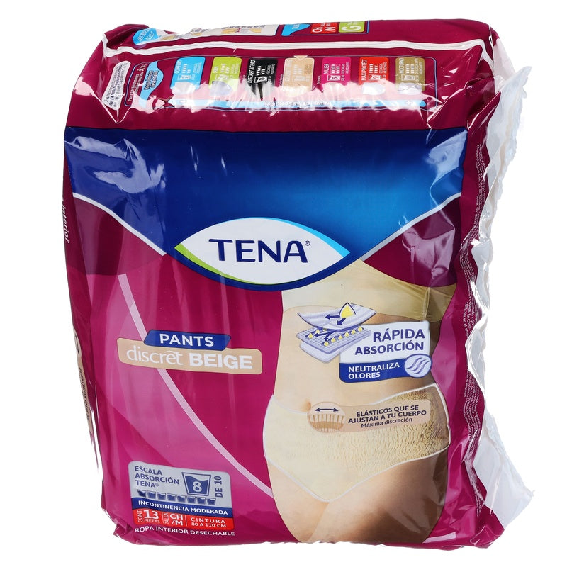 Calzon Tena Pants Beige Chico /Mediano Con 13 Piezas 7501019064357 perfil 13