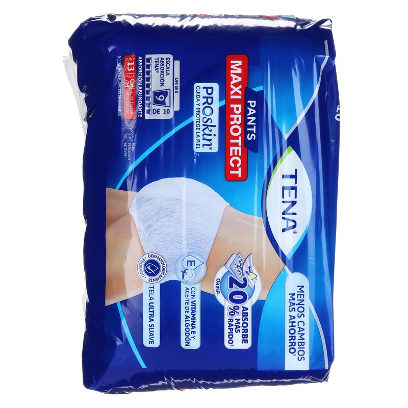 Calzon Tena Pants Maxipro Chico/Mediano Con 13 Piezas 7501019064432 perfil 3