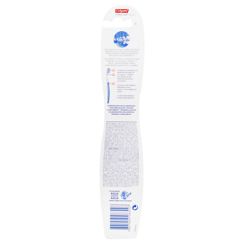 Cepillo Dental Colgate Orthogard Suave 7891024068007  perfil 2