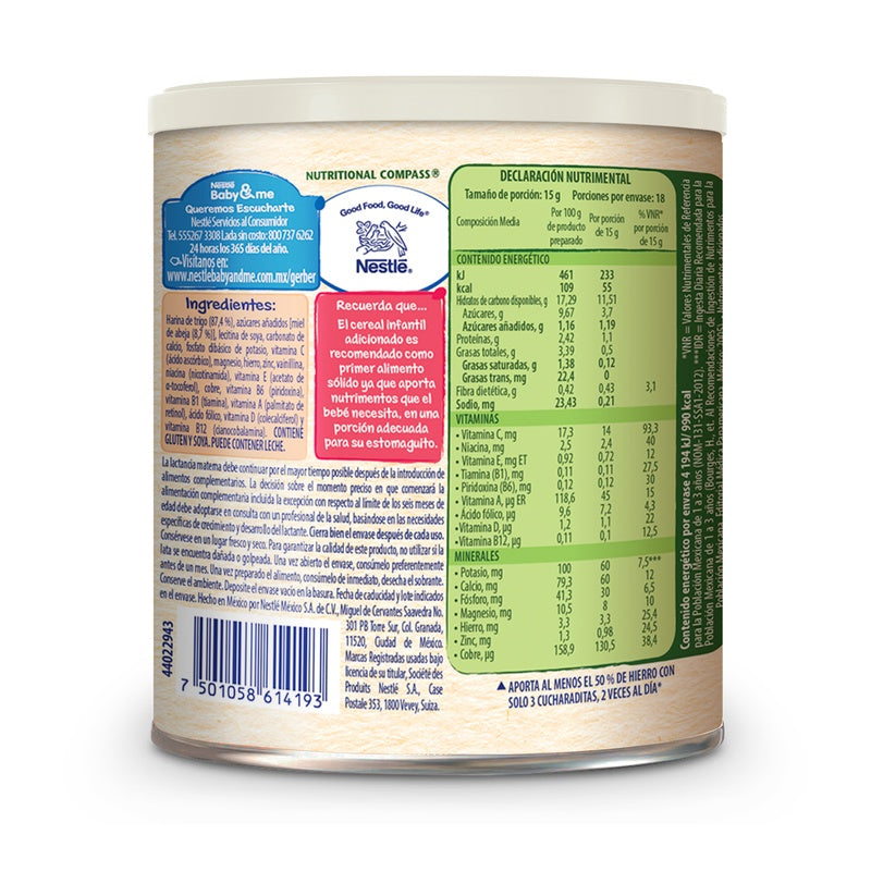 Cereal Infantil Nestum Trigo-Miel 270 G 7501058614193  perfil 14