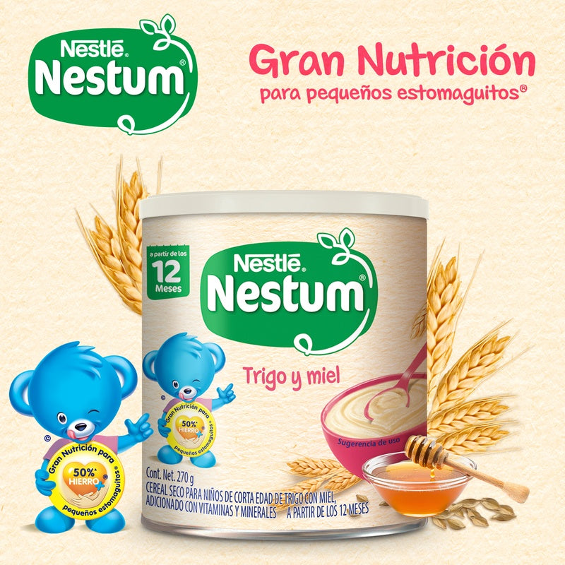 Cereal Infantil Nestum Trigo-Miel 270 G 7501058614193  perfil 3