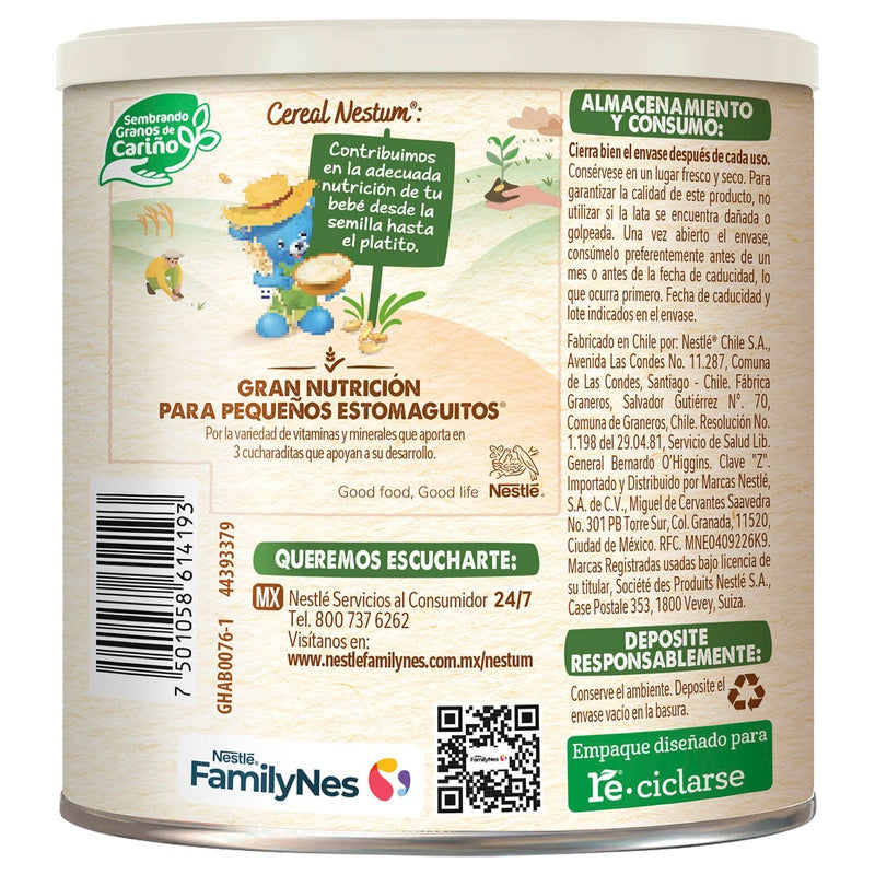 Cereal Infantil Nestum Trigo-Miel 270 G 7501058614193  perfil 5