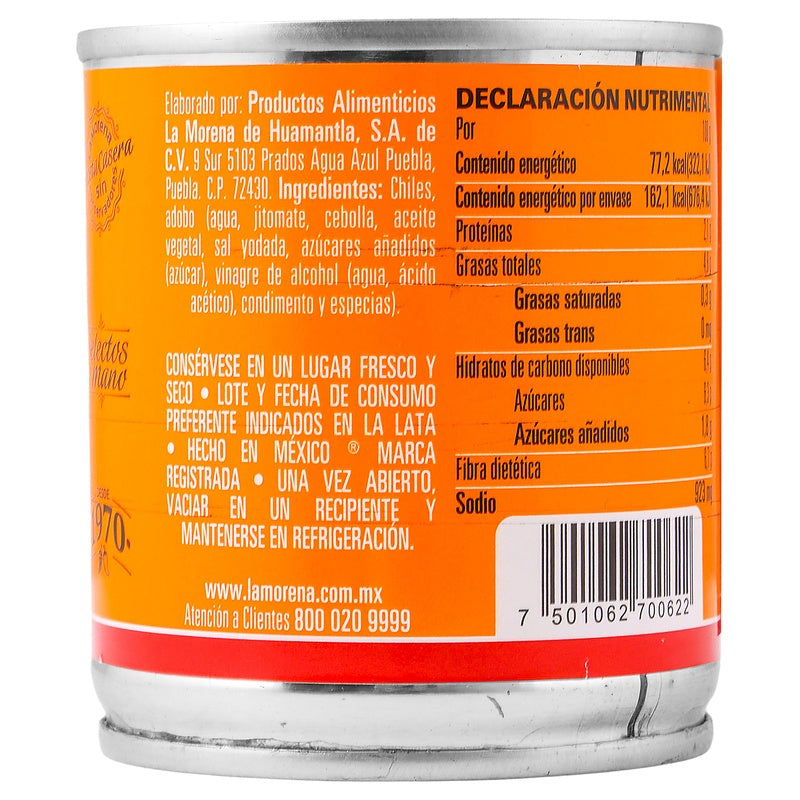 Chiles Chipotles La Morena 210 Gr 7501062700622  perfil 4