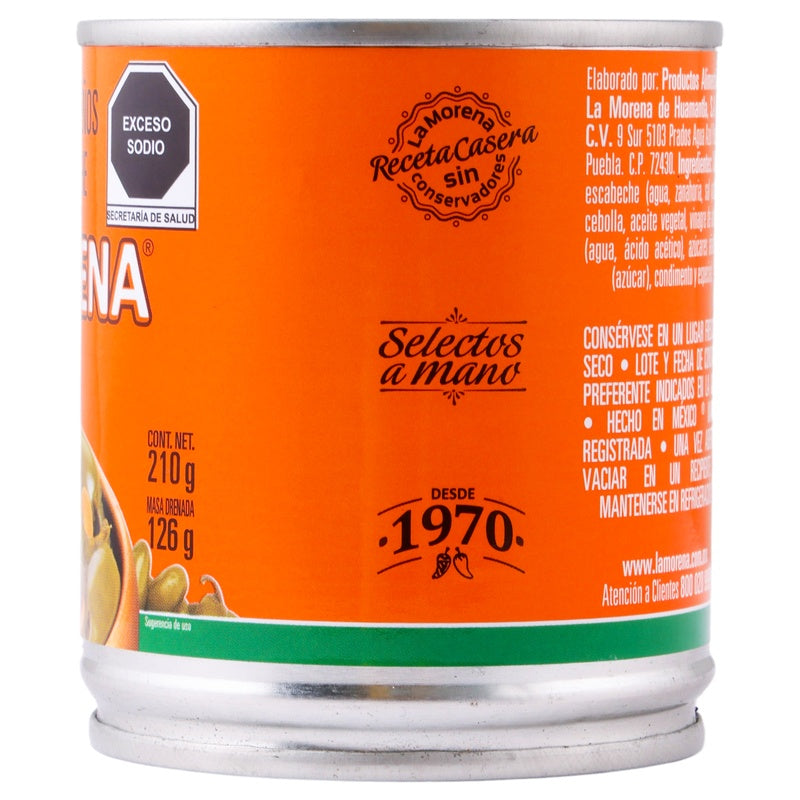 Chiles Jalapeños 210 G La Morena 7501062700042  perfil 8