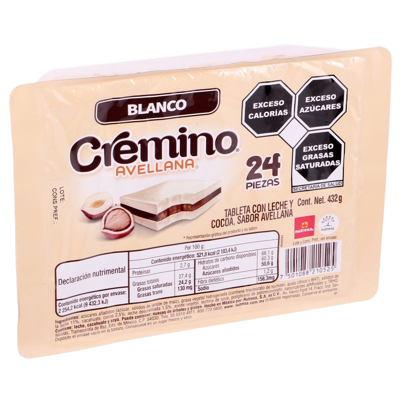Chocolate Cremino Blanco Con 24 Piezas 7501088210525  perfil 3