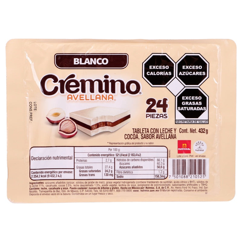 Chocolate Cremino Blanco Con 24 Piezas 7501088210525  perfil 5