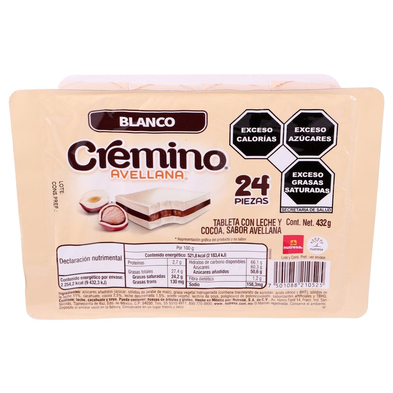 Chocolate Cremino Blanco Con 24 Piezas 7501088210525  perfil 8