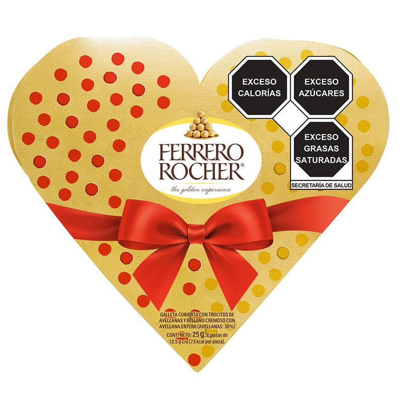 Chocolate Ferrero Rocher Corazon Con 2 12.5 G 8000500236017