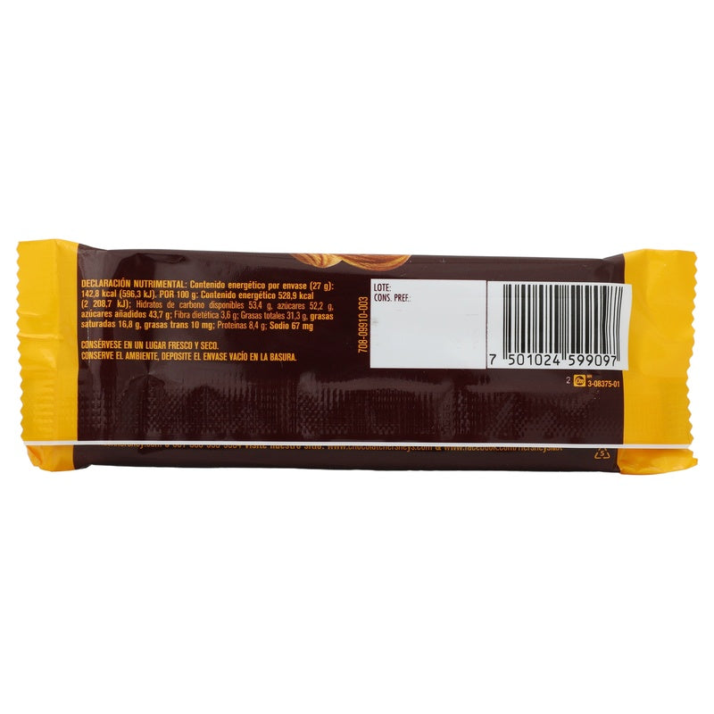 Chocolate Hersheys Almonds Barra 27 G 7501024599097  perfil 2
