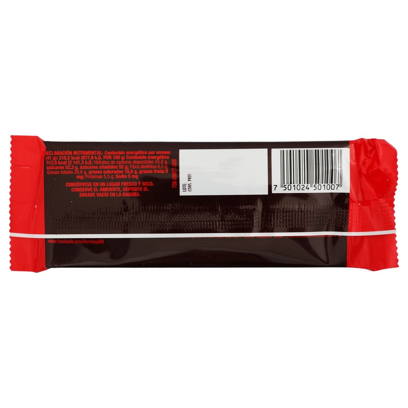 Chocolate Hersheys Dark  Barra 41 G 7501024501007  perfil 2