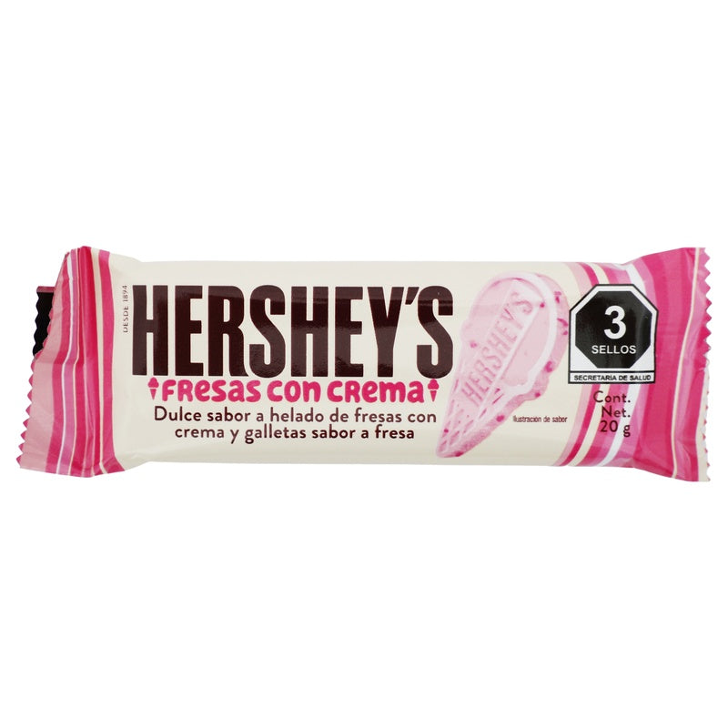 Chocolate Hersheys Fresas Con Crema 20 G 7501024599356 