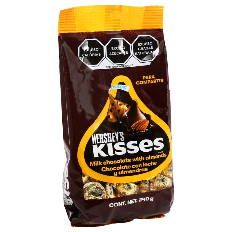 Chocolate Hersheys Kisses Almendra Bolsa 240 G 7501024596546  perfil 5
