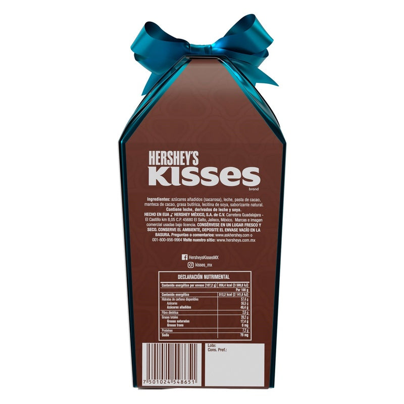 Chocolate Hersheys Kisses Regalo Gigante 167,2 G 7501024548651 reverso