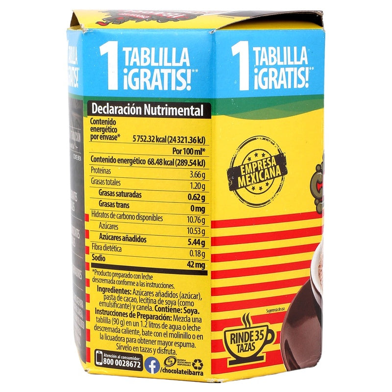 Chocolate Ibarra Con 7 Tablillas 630 G 7501014300405  perfil 2