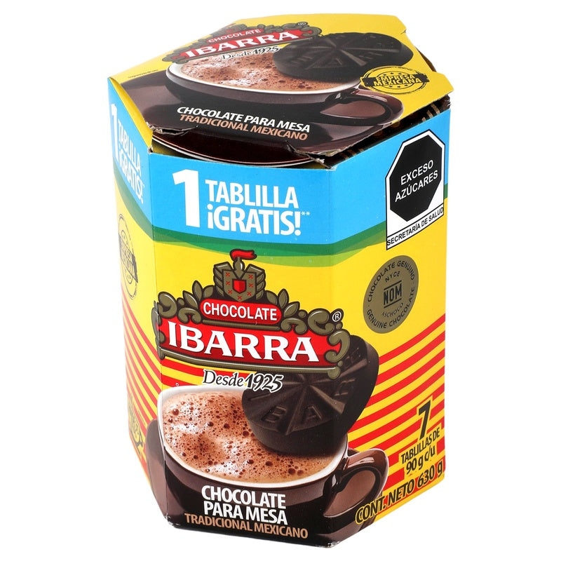 Chocolate Ibarra Con 7 Tablillas 630 G 7501014300405  perfil 3