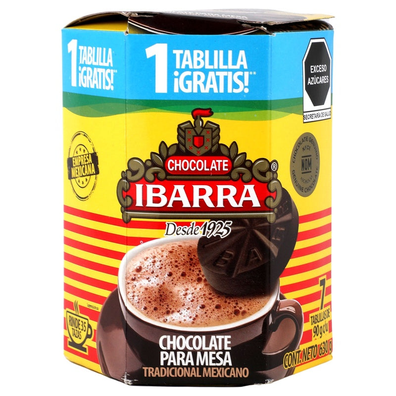 Chocolate Ibarra Con 7 Tablillas 630 G 7501014300405  perfil 6