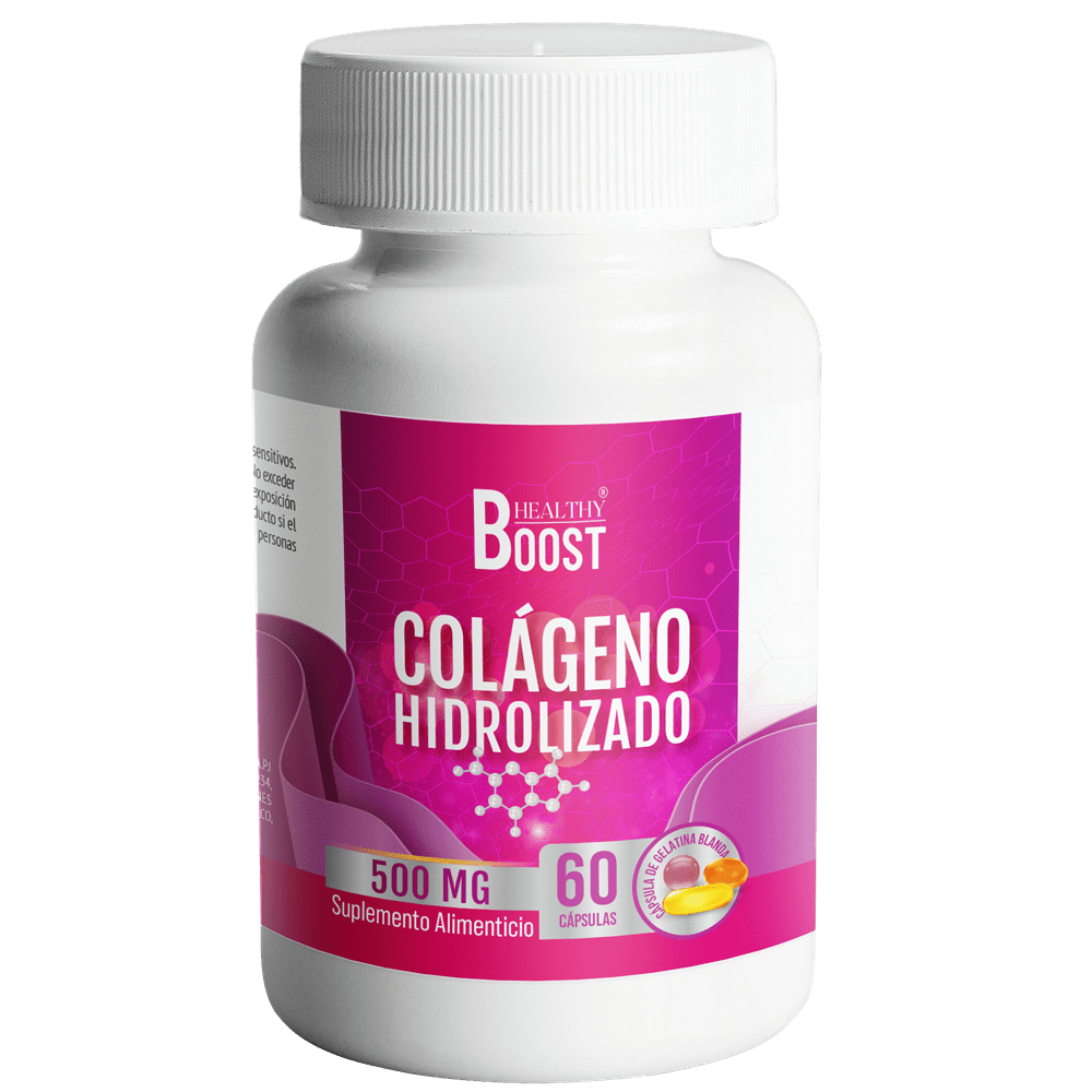 Colágeno Hidrolizado 500 Mg Con 60 Capsulas HealthyBoost 7502293760393