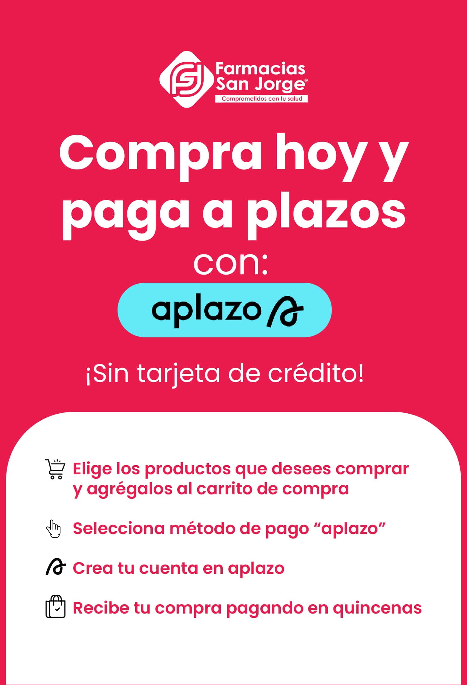 Compra hoy y paga a plazos con Aplazo, sin tarjeta de crédito
