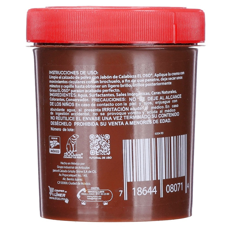 Crema Fina Para Calzado Cafe 170 G El Oso 718644080714  perfil 5
