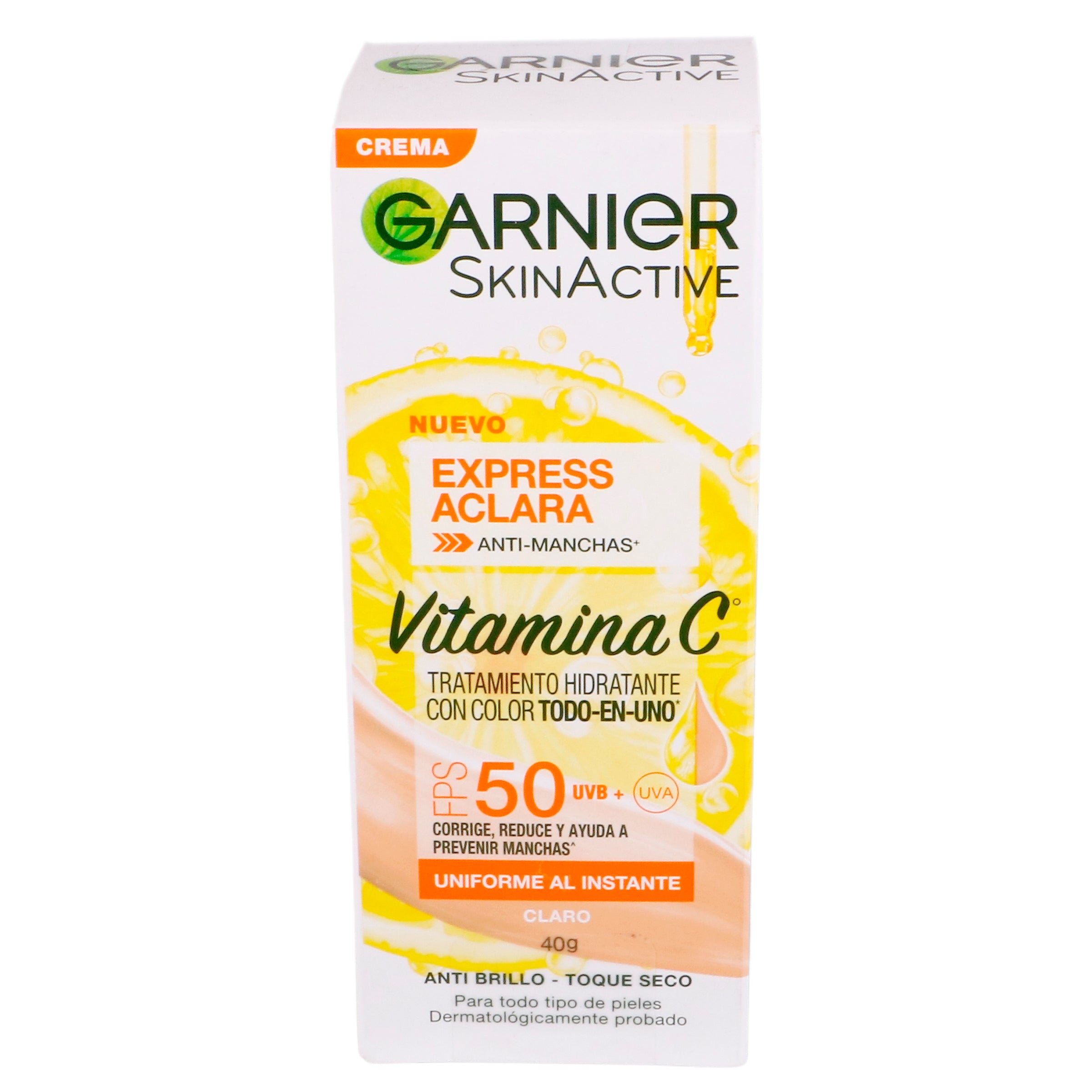 Crema Garnier Express Tono Claro Hidratante Con Color 40 G 7899706192910 perfil 3