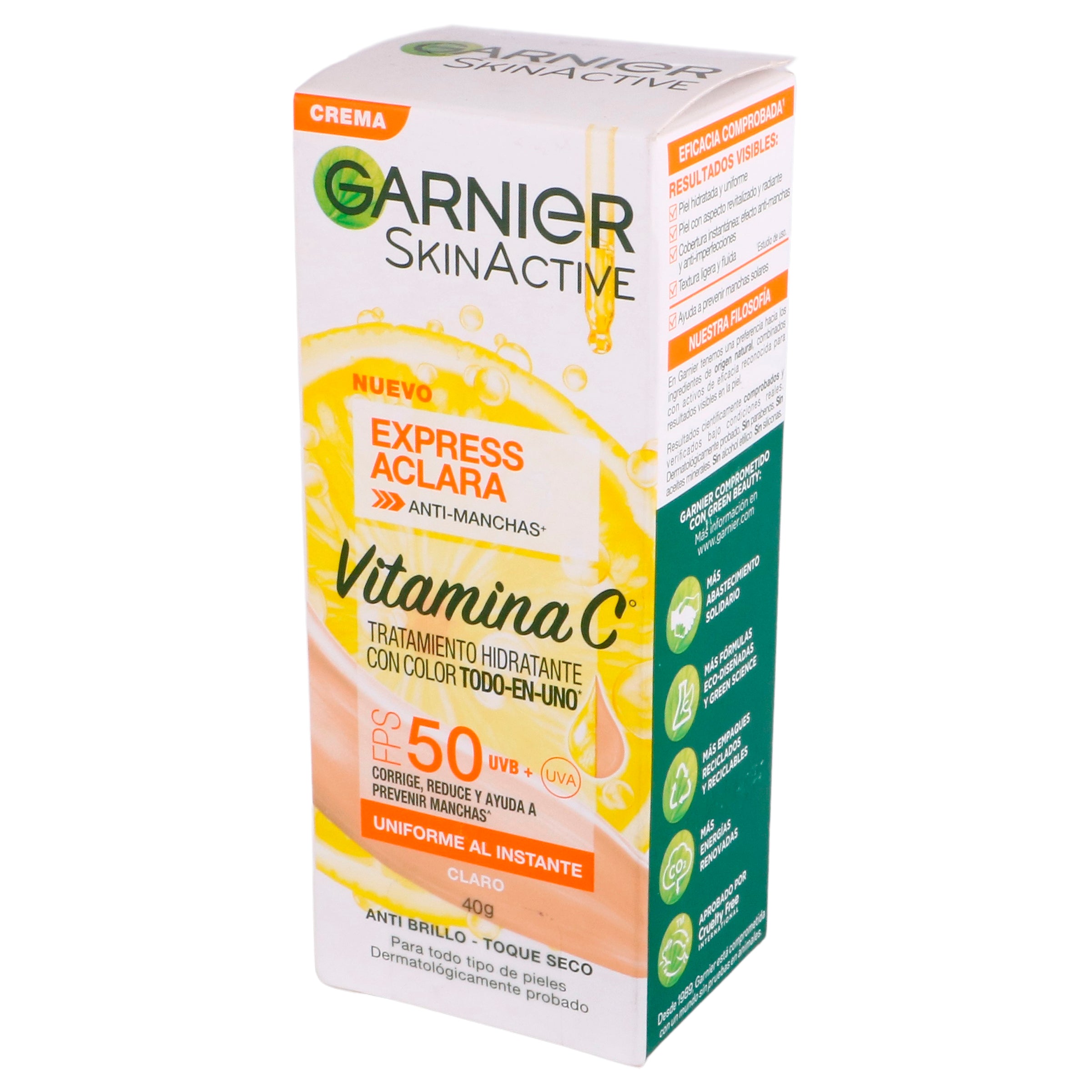 Crema Garnier Express Tono Claro Hidratante Con Color 40 G 7899706192910 perfil 4