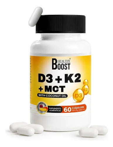 Vit D3 + K2 + Mct Con 60 Capsulas
