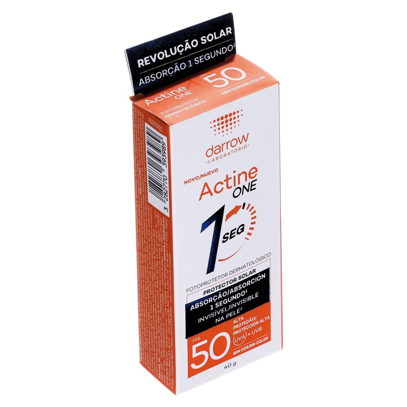 Darrow Actine Protector Solar One Fps 50 40 Gramos 3282770393989  perfil 3