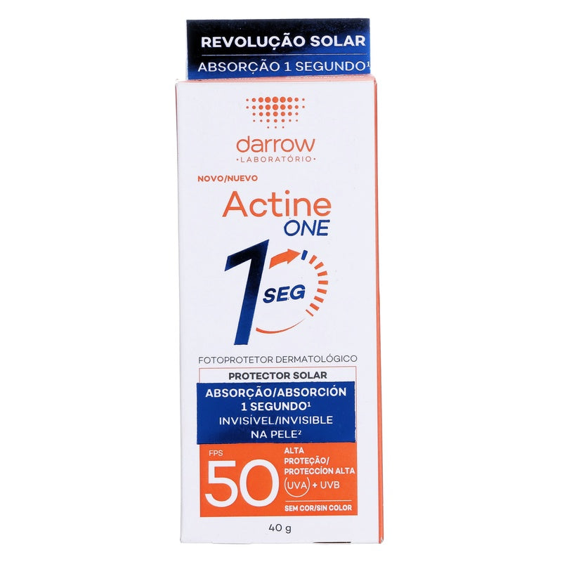 Darrow Actine Protector Solar One Fps 50 40 Gramos 3282770393989  perfil 7