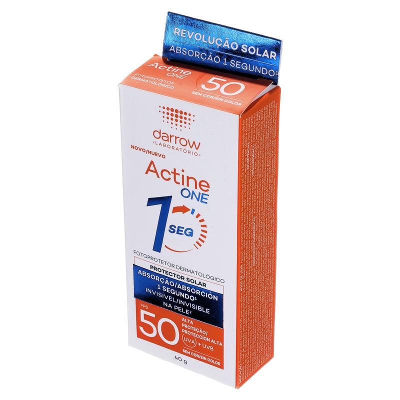 Darrow Actine Protector Solar One Fps 50 40 Gramos 3282770393989  perfil 8