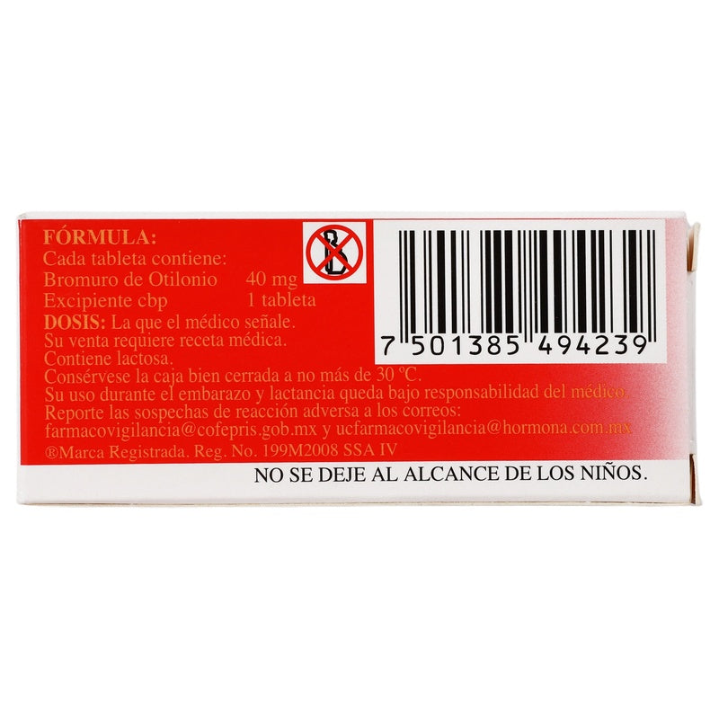 Debromu 40 Mg Con 15 Tabletas 7501385494239  perfil 4