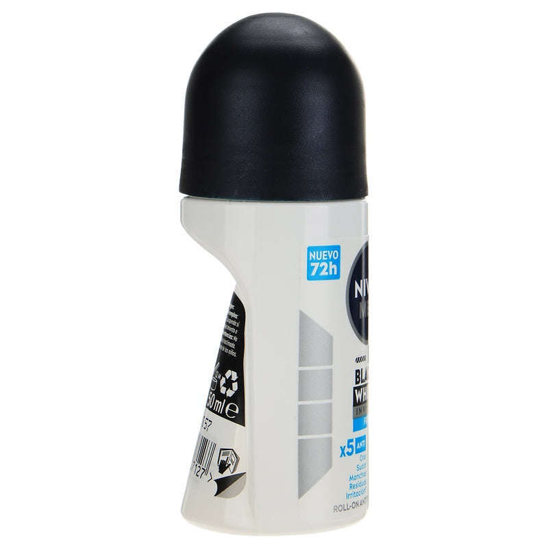 Desodorante Nivea Men Black White Fresh R-On 50 Ml 4006000107127  perfil 3