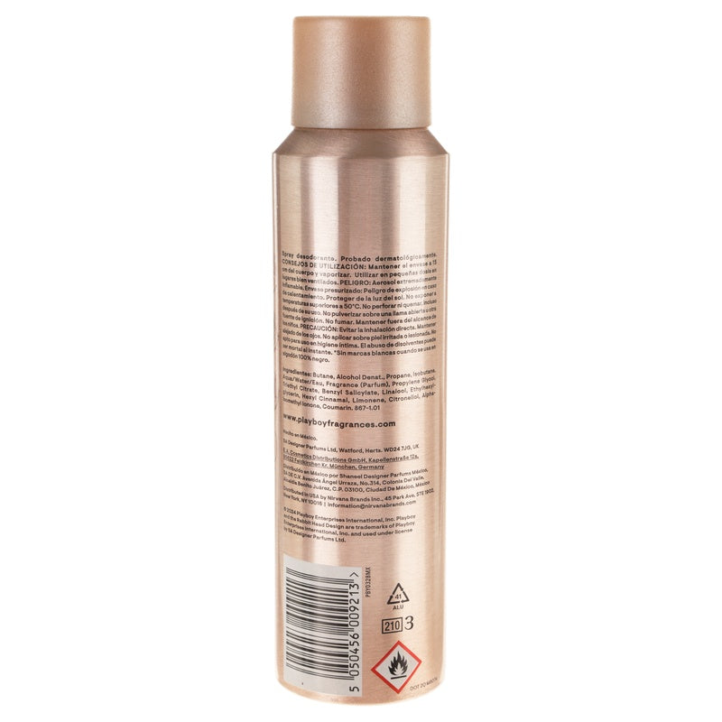 Desodorante Playboy Golden Era Spray 150 Ml 5050456009213  perfil 4
