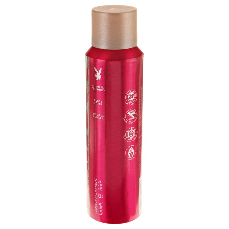 Desodorante Playboy Wham Glam Spray 150 Ml 5050456009206  perfil 6