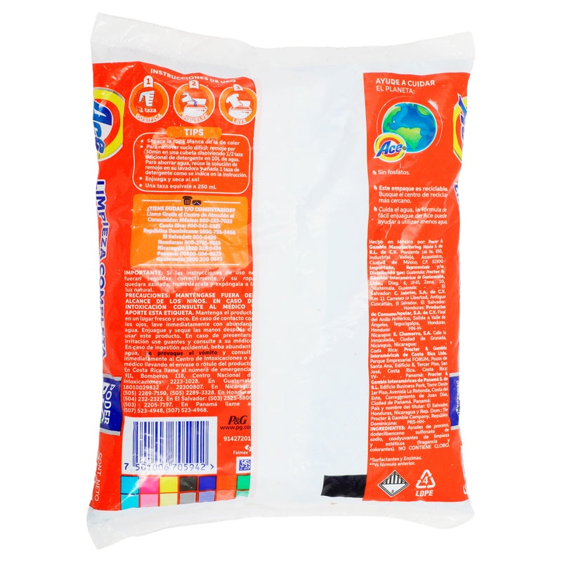 Detergente Ace Pvo 250 G 7501006705942 perfil 3