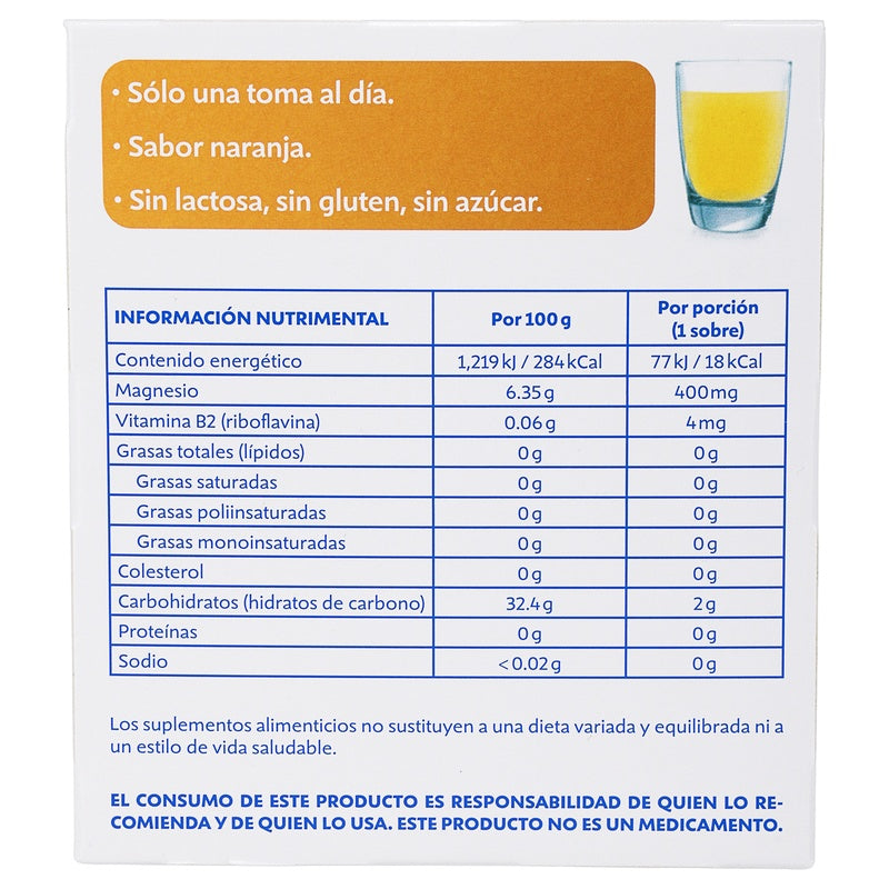 Diasporal 400 Mg Suplemento Alimenticio Con 20 Sobres Granulado 7502209710528  perfil 3