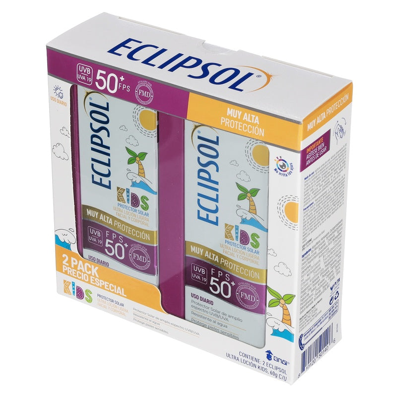 Eclipsol Kids Ultra + 50 Fps 2 Pack 810120501406  perfil 4
