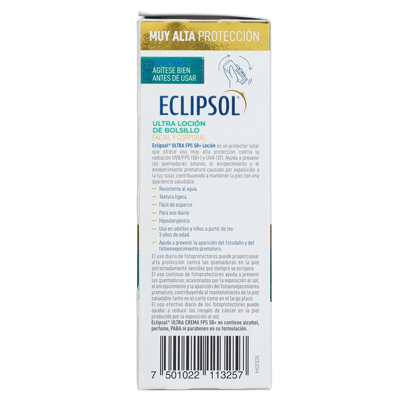 Eclipsol Ultra + 50 Fps Locion 60 G 7501022113257  perfil 2