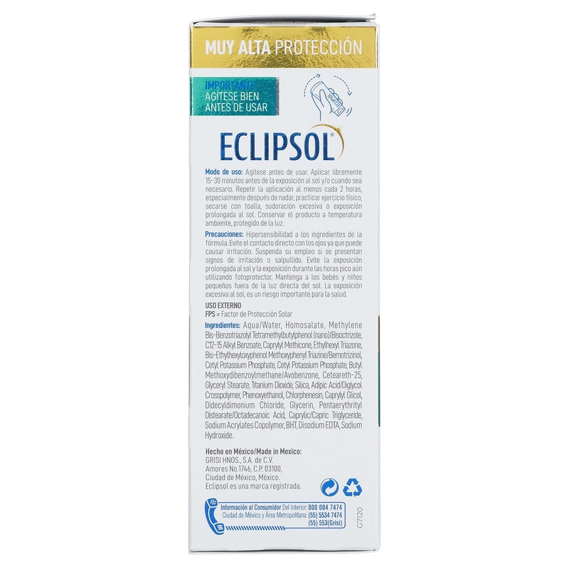 Eclipsol Ultra + 50 Fps Locion 60 G 7501022113257  perfil 5