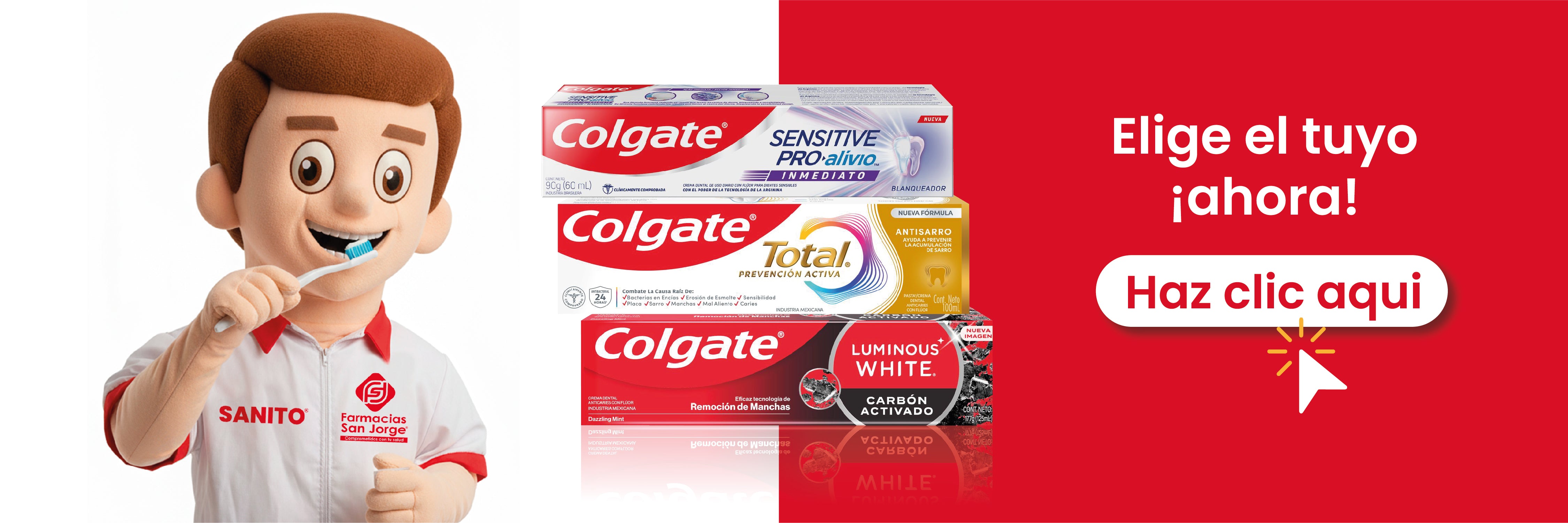 Elige tu pasta dental ideal colgate