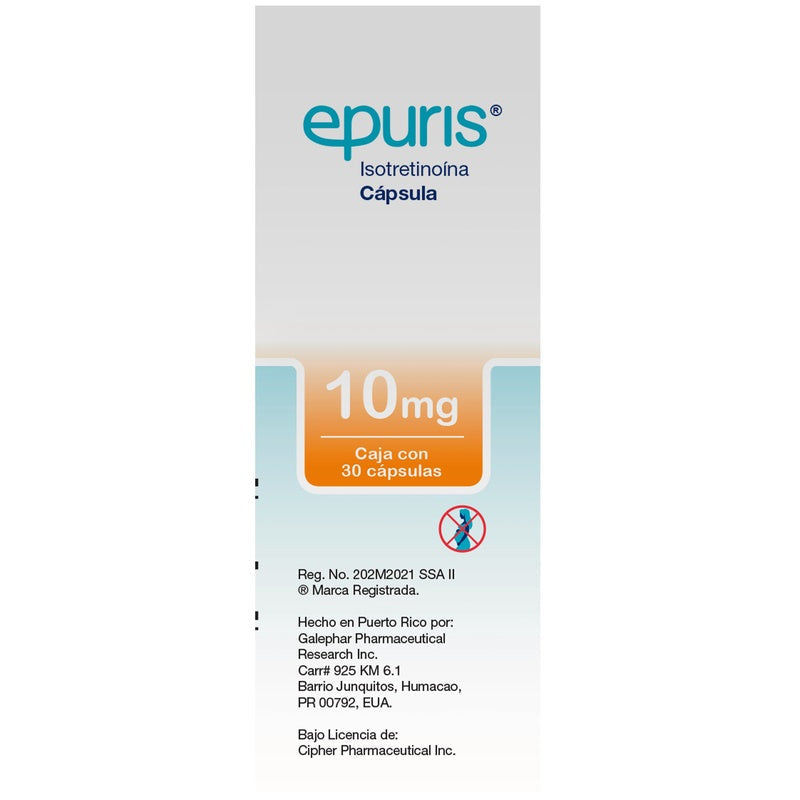 Epuris 10 Mg Con 30 Capsulas 7501390914487