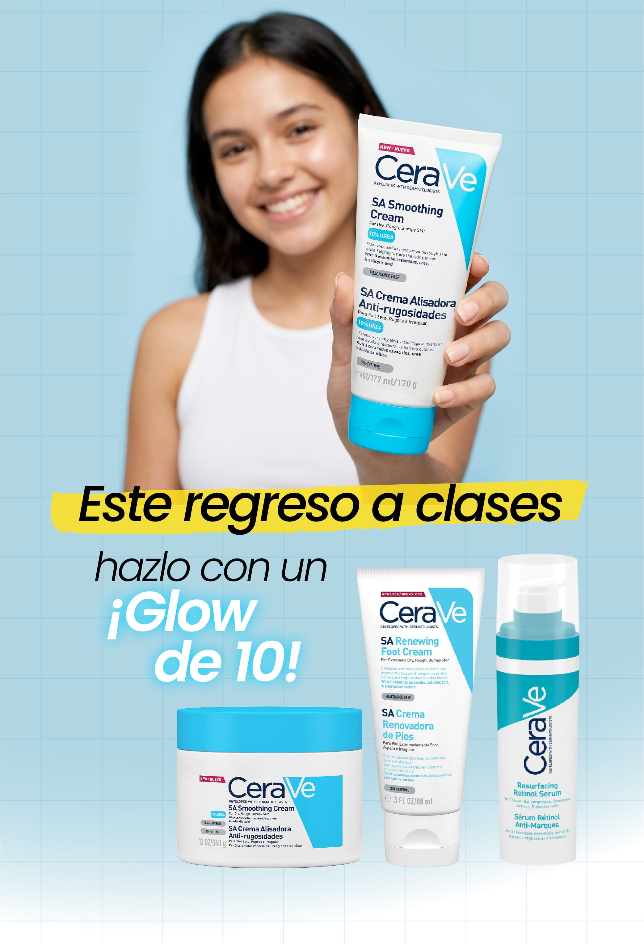 Este regreso a clases hazlo con un glow de 10