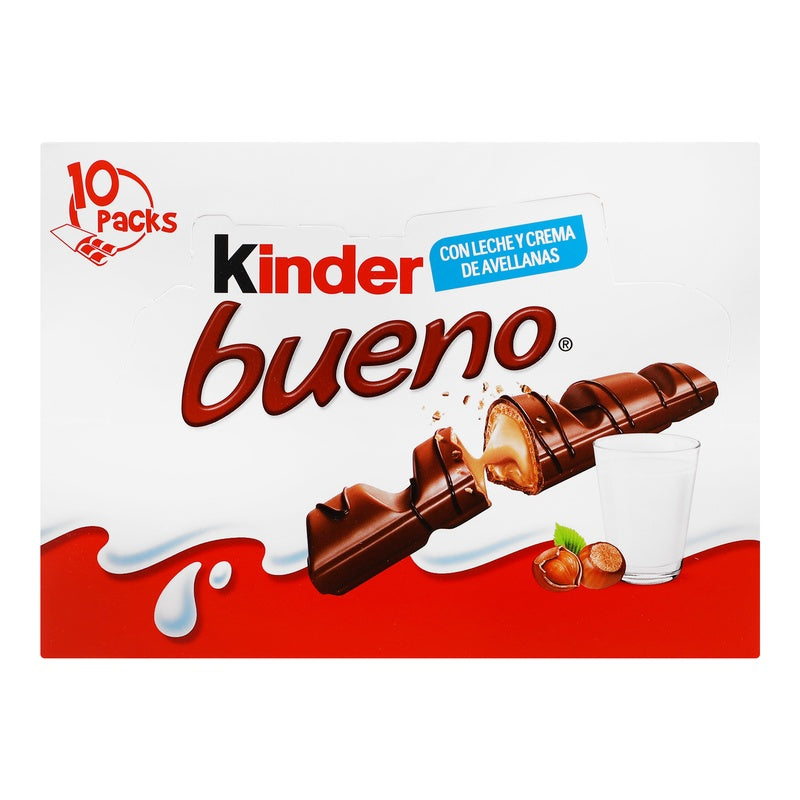 Exhibidor Chocolate Kinder Bueno Crema Avellana Con 10 430 G 789742191824  perfil 4