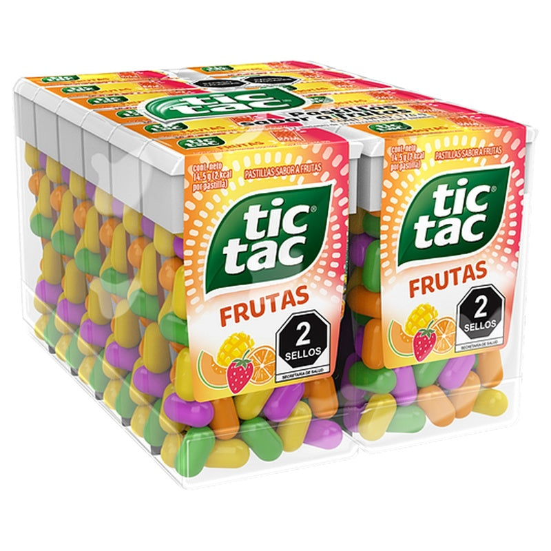 Exhibidor Tic Tac Frutas Con 12 Piezas 8000500380826 