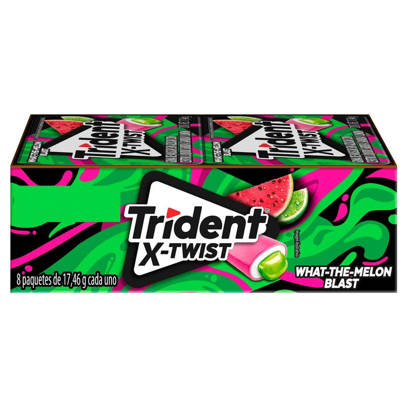 Exhibidor Trident X Twist Sandia-Limon 18 Con 8 Piezas 7622210530462  perfil 4
