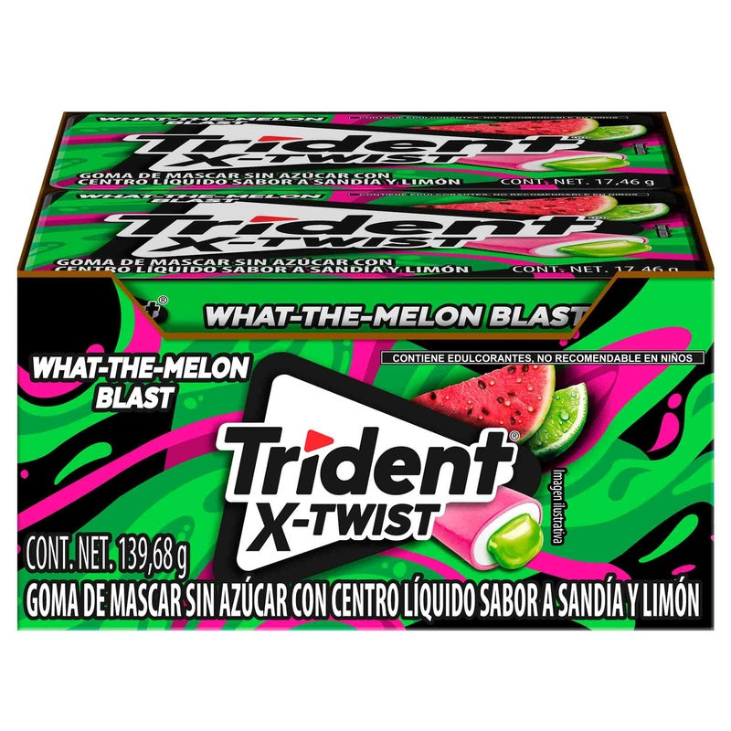 Exhibidor Trident X Twist Sandia-Limon 18 Con 8 Piezas 7622210530462  perfil 5
