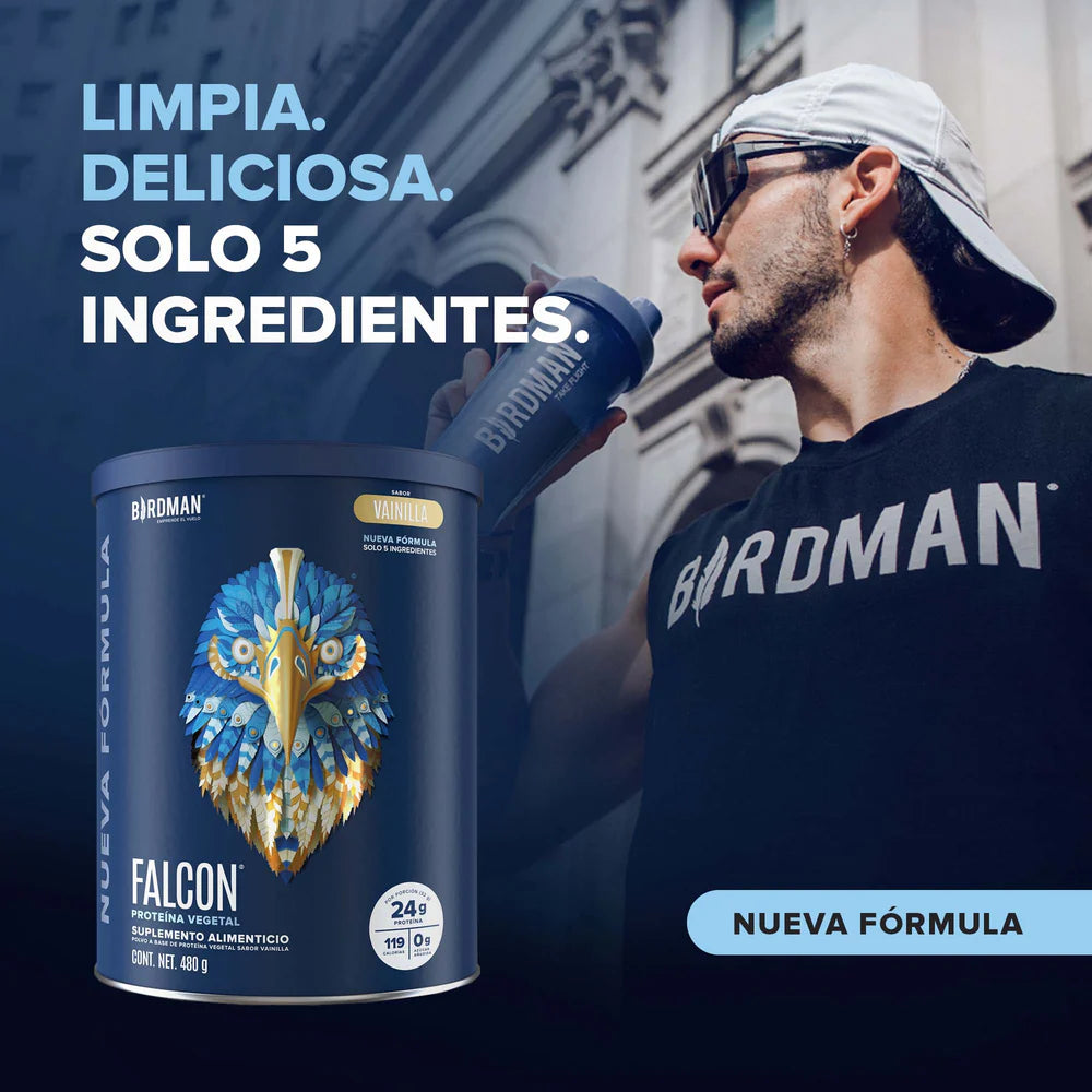Falcon Proteina Vegetal Vainilla 480 G Birdman