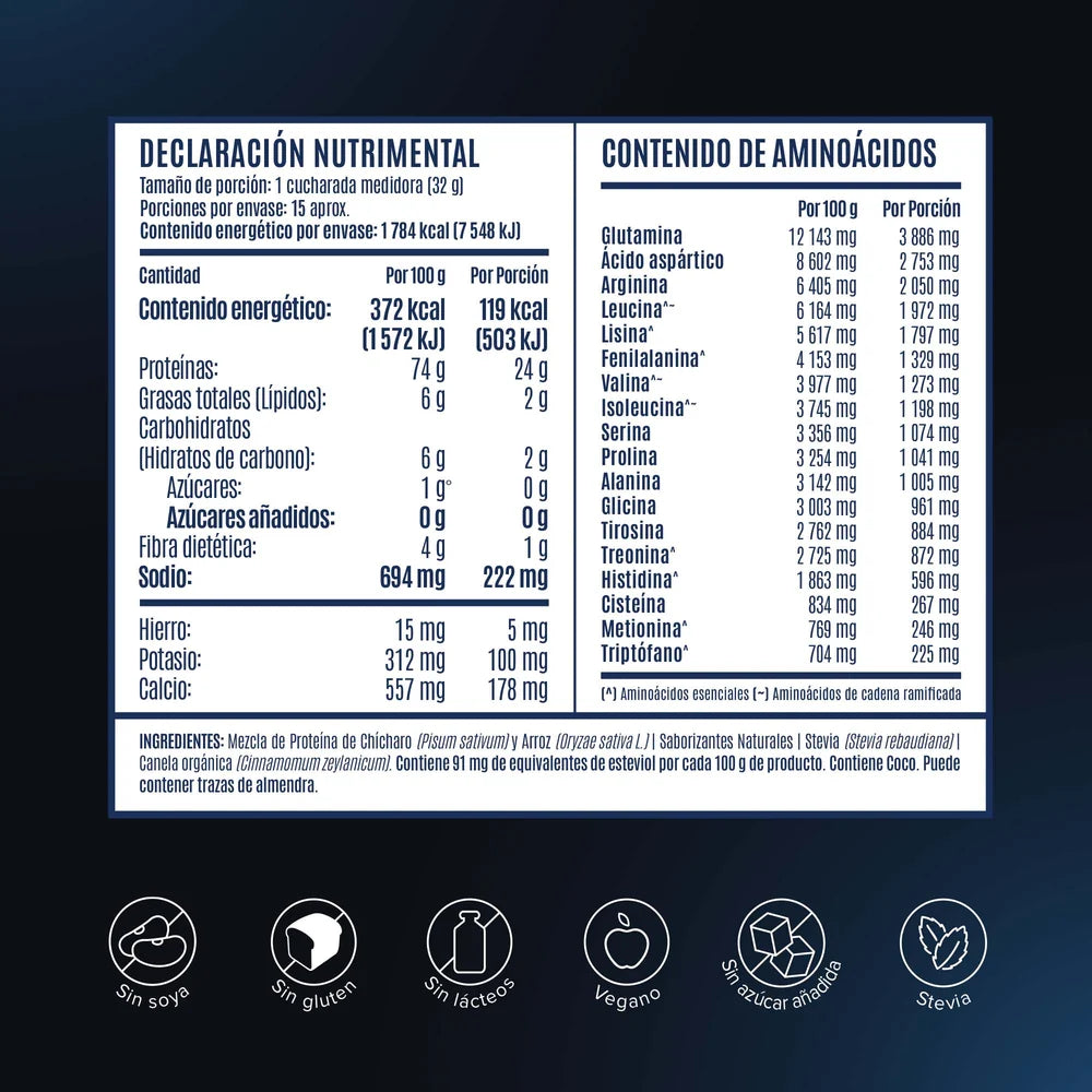 Falcon Proteina Vegetal Vainilla 480 G Birdman