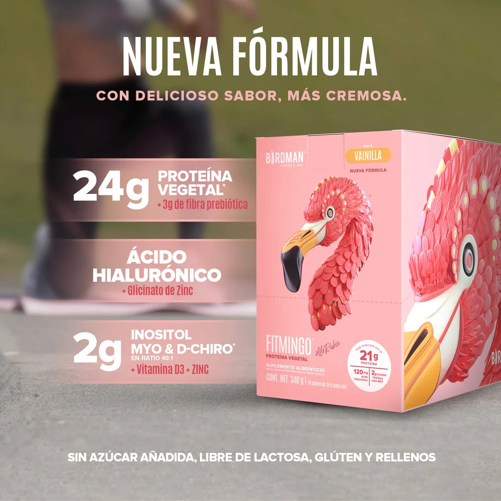 Pack Fitmingo Performance Vainilla Con 10 Sobres 340 G Birdman